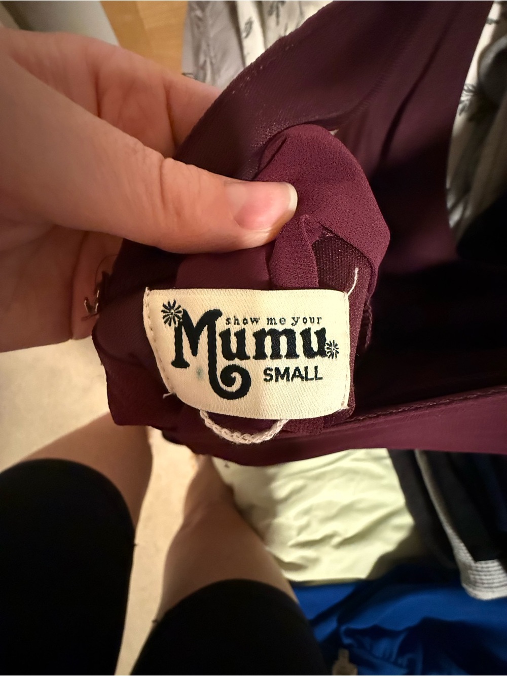 Show Me Your MuMu Burgundy V-Neck Maxi Dress - Picture 3 of 3